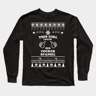 Merry Christmas COCKER SPANIEL Long Sleeve T-Shirt